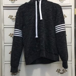 Black/grey love hoodie